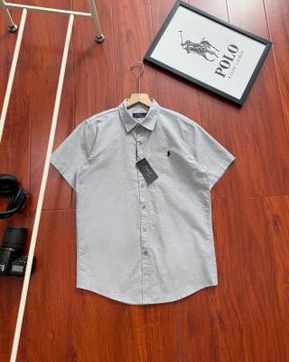 Ralph Lauren Shirt Classic Oxford Cotton Short Sleeve Casual Shirt