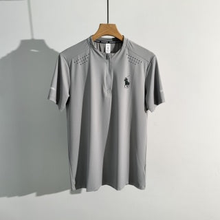 Ralph Lauren T-shirt Performance Half Zip Pony Logo Tee