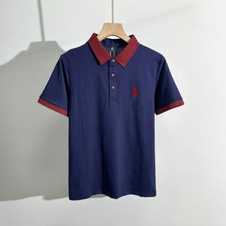 Ralph Lauren Polo Shirt Contrast Collar Cotton Piqué Polo