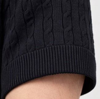 Ralph Lauren T-shirt Cable Knit Short Sleeve Crewneck Tee