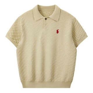Ralph Lauren Textured Knit Polo Shirt