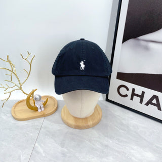 Ralph Lauren Hat Ink Navy White Pony Low-Profile Baseball Cap
