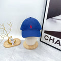 Ralph Lauren Hat Royal Blue Red Pony Low-Profile Baseball Cap