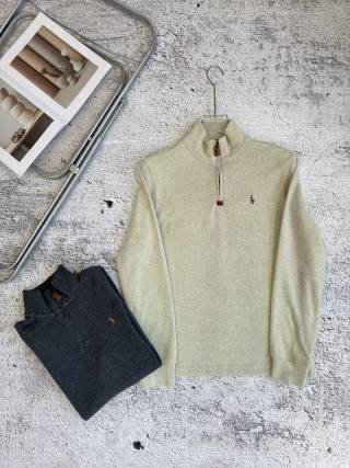 Ralph Lauren Sweatshirt Pony Embroidered Quarter-Zip Pullover