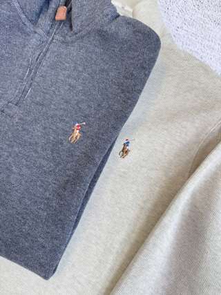 Ralph Lauren Sweatshirt Pony Embroidered Quarter-Zip Pullover