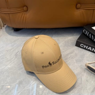 Ralph Lauren Hat Khaki Beige Baseball Cap with Front Polo Ralph Lauren Wordmark