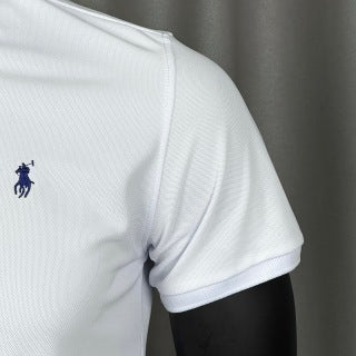 Ralph Lauren Unisex White Cotton Piqué Pony Polo Shirt
