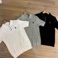 Ralph Lauren Polo Shirt Ribbed Knit Short Sleeve Polo