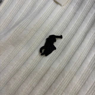 Ralph Lauren Polo Shirt Ribbed Knit Short Sleeve Polo