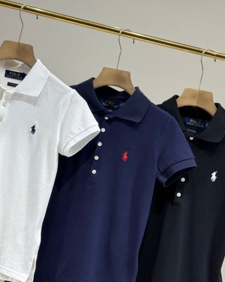 Ralph Lauren Women's Five Button Cotton Polo Shirt