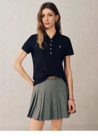 Ralph Lauren Women's Five Button Cotton Polo Shirt