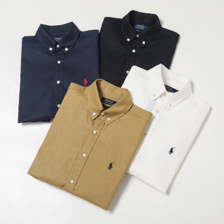 Ralph Lauren Shirt Linen Short Sleeve Classic Button Down Shirt