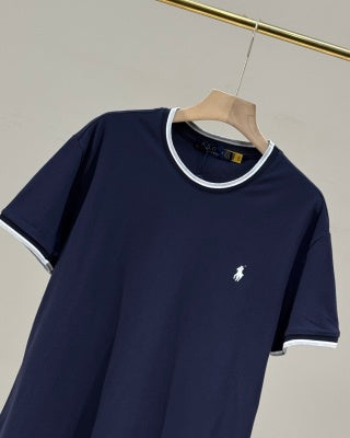 Ralph Lauren T-shirt Contrast Trim Heavyweight Cotton Crewneck Tee