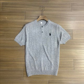 Ralph Lauren T-shirt Knit Short Sleeve Button-Placket Tee