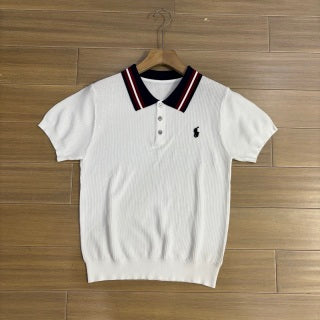 Ralph Lauren Polo Shirt Contrast Collar Knit Short Sleeve Polo
