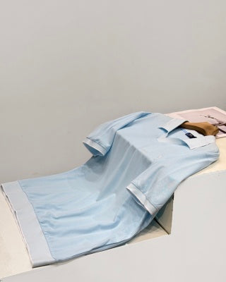 Ralph Lauren V-Neck Contrast Trim Cotton Polo Shirt
